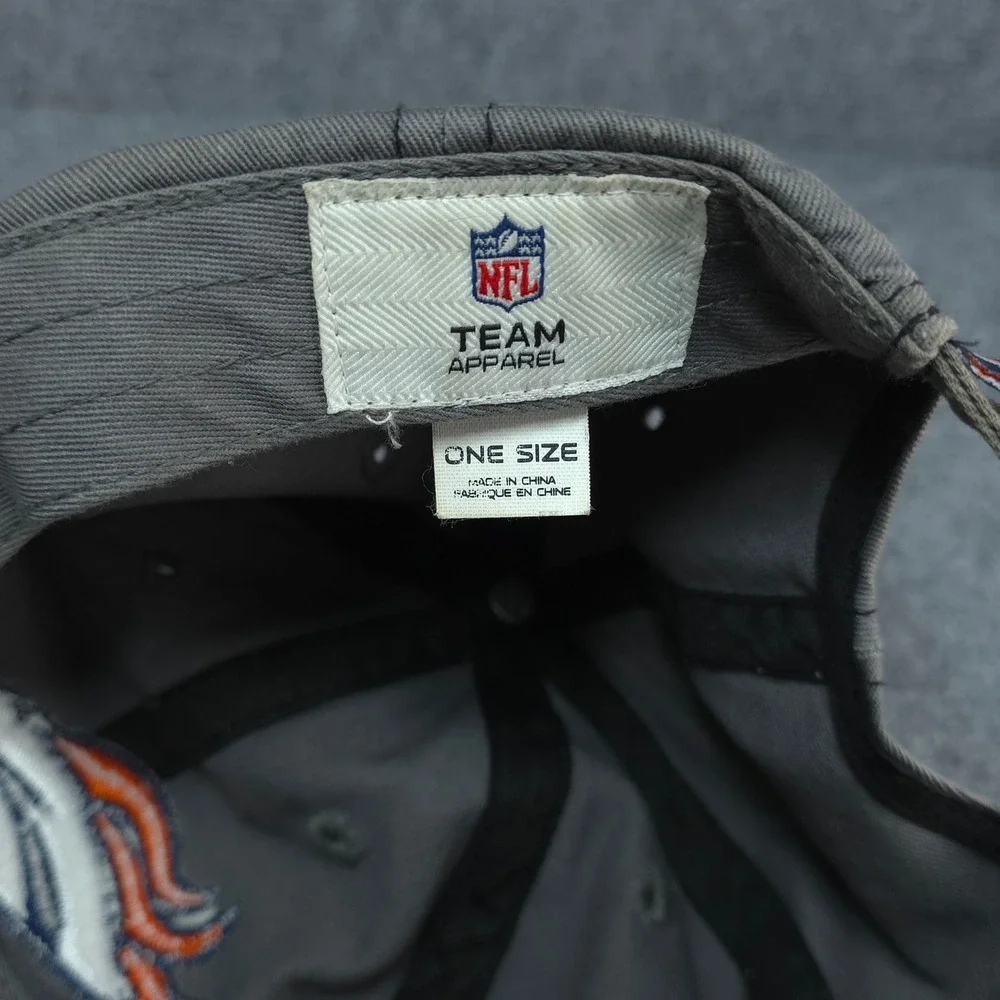 Denver Broncos Hat Cap Mens Strapback Grey NFL Football Casual Sports Fan‎ Gear